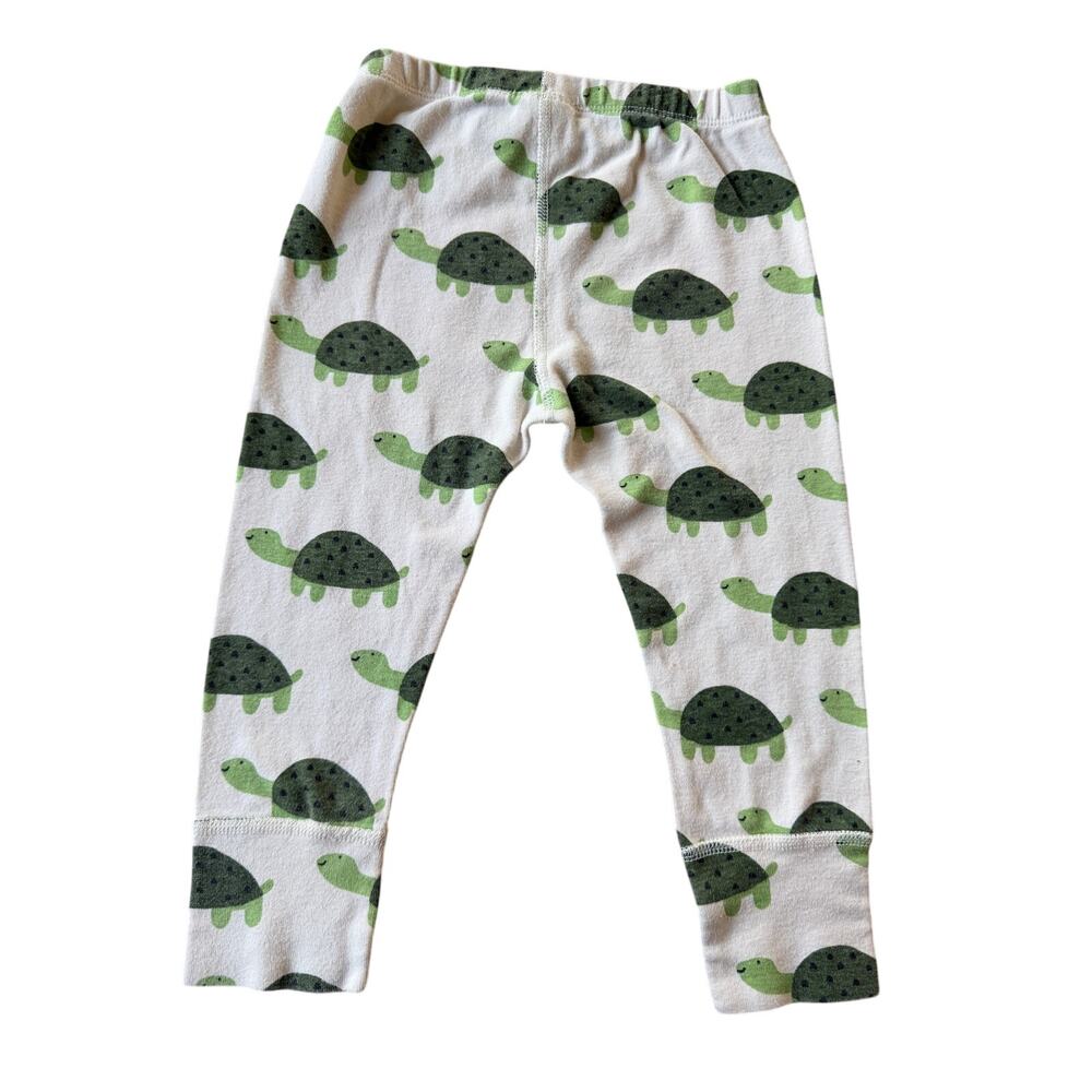 Hanna Andersson Organic Cotton Turtle Print Leggings Unisex 2T